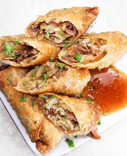 Pastrami Egg Rolls