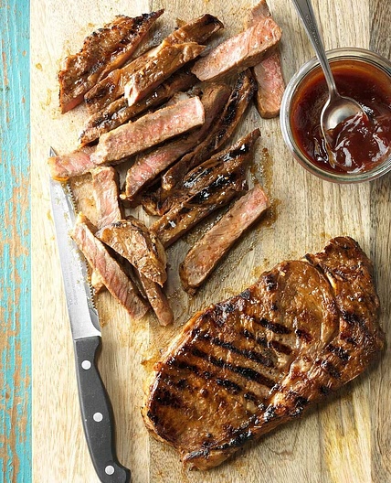 Grilled Marinated Ribeyes