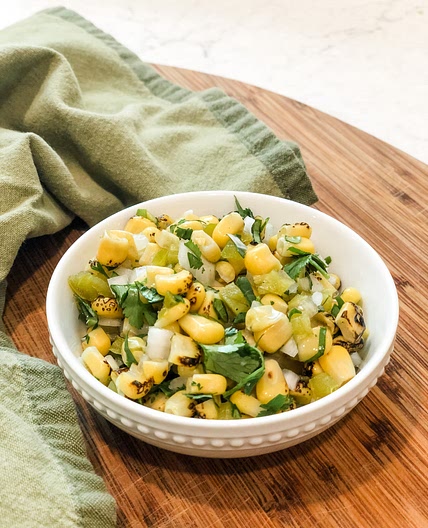 Fire-Roasted Corn Salsa Recipe (gluten-free | vegan)