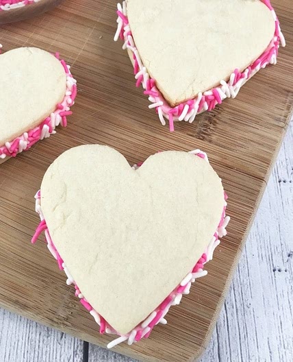 Insanely Delicious Heart Cookie Sandwiches for Mother's Day