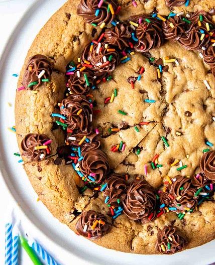 Gluten-Free Cookie Cake (Soft, Chewy, Not Dry!)