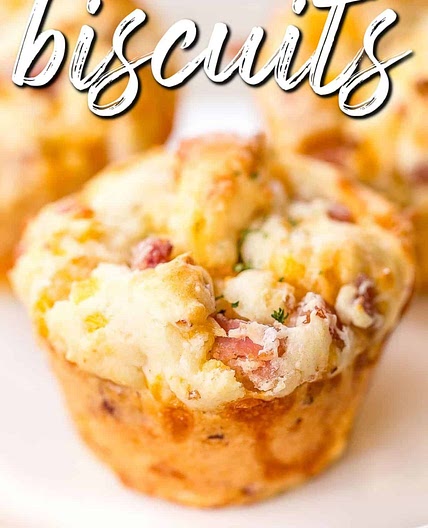 Muffin Cup Ham & Cheese Biscuits