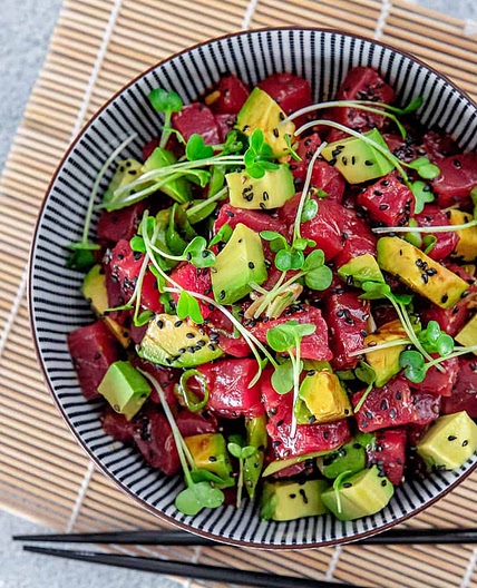 Tuna Poke With Avocado