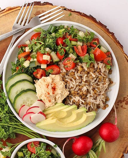 Mediterranean Lentils and Rice