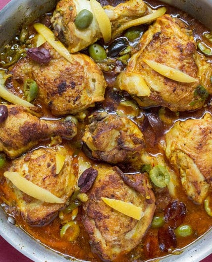 Moroccan Chicken with Preserved Lemons & Olives
