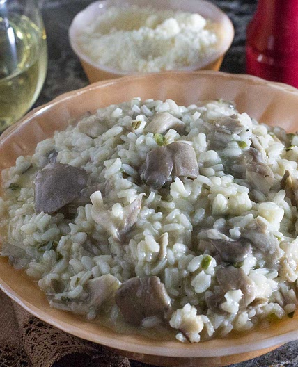 Oyster Mushroom Risotto