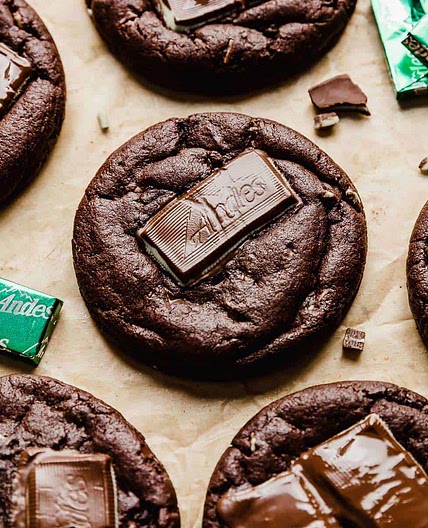 Chocolate Andes Mint Cookies