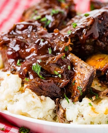 Sticky BBQ Instant Pot Bone-In Beef Short Ribs
