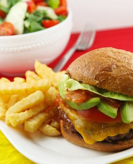 Spicy Avocado Turkey Burgers