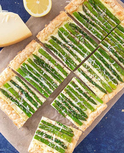 Asparagus Ricotta Lemon Tart