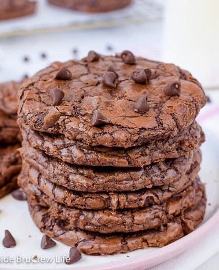 Chewy Chocolate Brownie Cookies