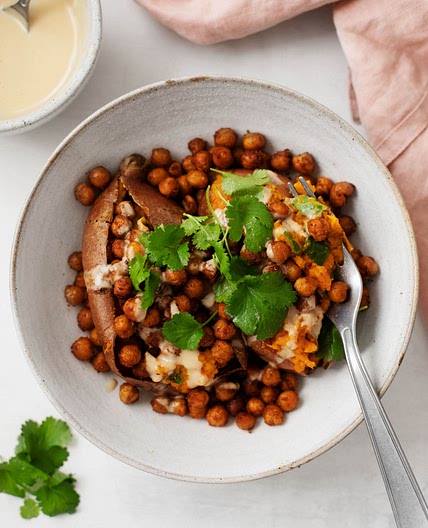 Tandoori Spiced Sweet Potatoes and Chickpeas