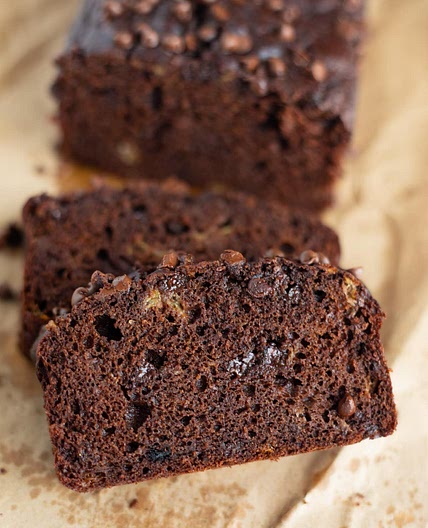 Healthy Double Chocolate Banana Bread