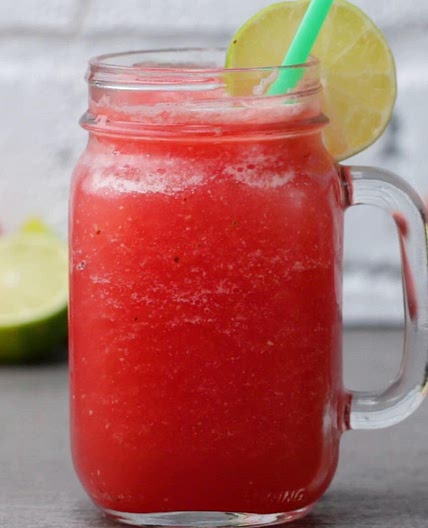 Watermelon-Lime Slushie Recipe by Tasty