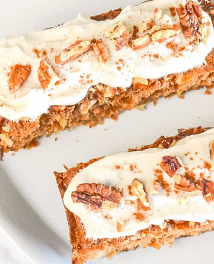 Frosted Carrot Cake Loaf