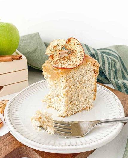 Caramel Apple Angel Food Cake