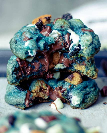 Cookie Monster Cookies - Tiktok Inspired Recipe!