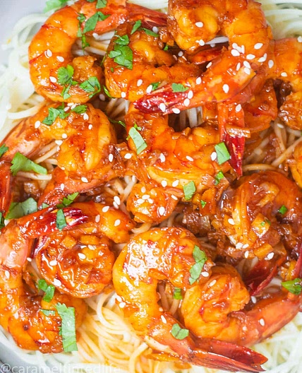 Spicy Honey Garlic Shrimp