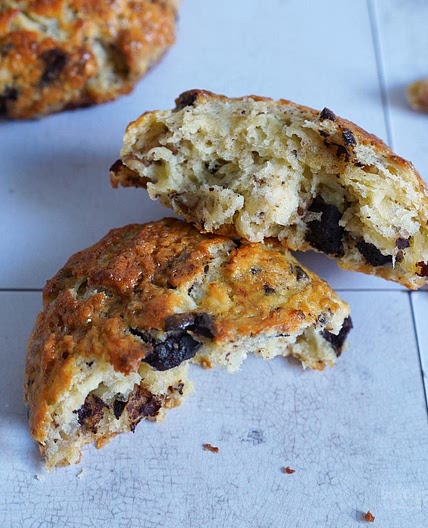 Chocolate Walnut Scones