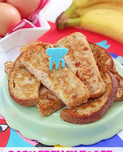Baby French Toast { Eggy Banana Bread }
