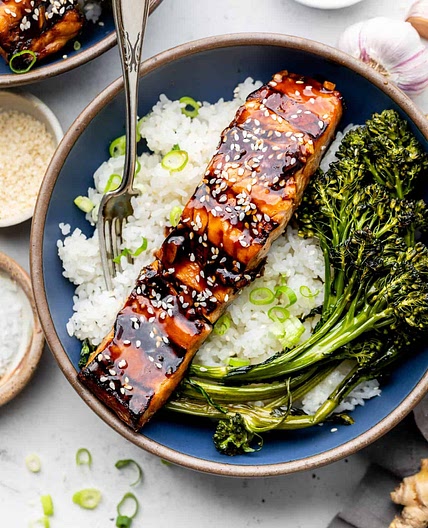 Grilled Teriyaki Salmon