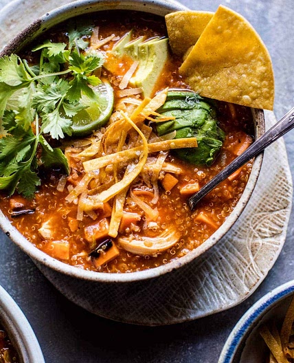 Turkey Enchilada Quinoa Soup