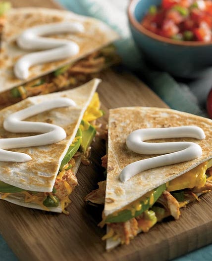 Chicken Avocado Quesadillas