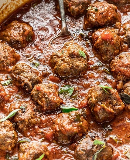Meatballs in Marinara Sauce