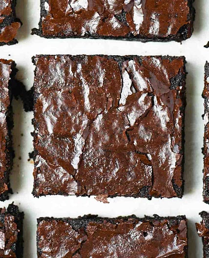 Fudgy Valrhona Chocolate Brownies