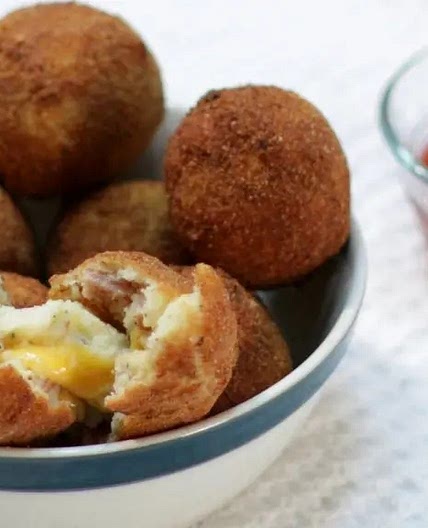 Bacon and Cheese Mashed Potato Balls