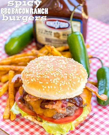 Spicy BBQ Ranch Burgers