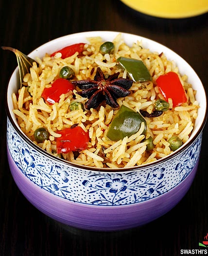 Capsicum Rice | Bell Pepper Rice