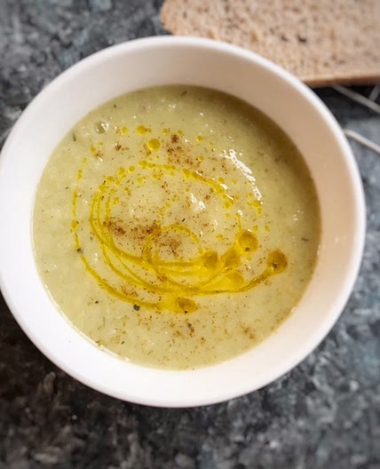Leek and celeriac soup