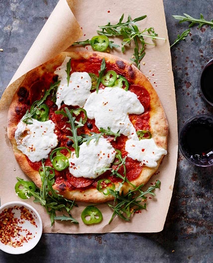 BURRATA PEPPERONI PIZZA