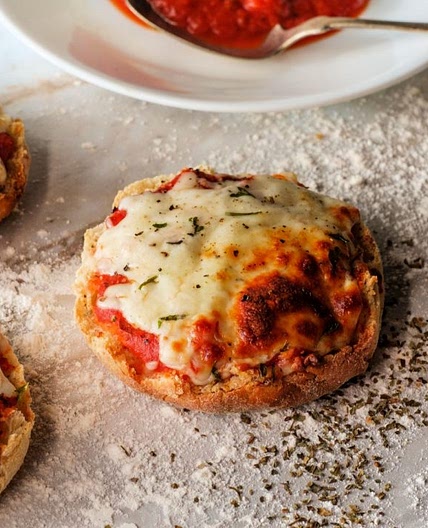Air Fryer English Muffin Pizzas