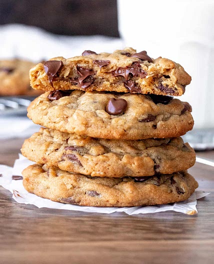Peanut Butter Oatmeal Chocolate Chip Cookies