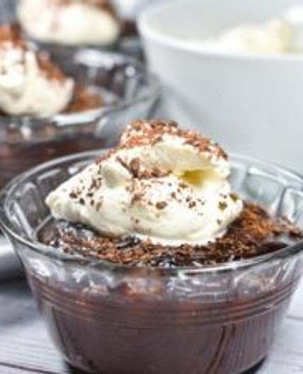 Dark Chocolate Irish Cream Pudding