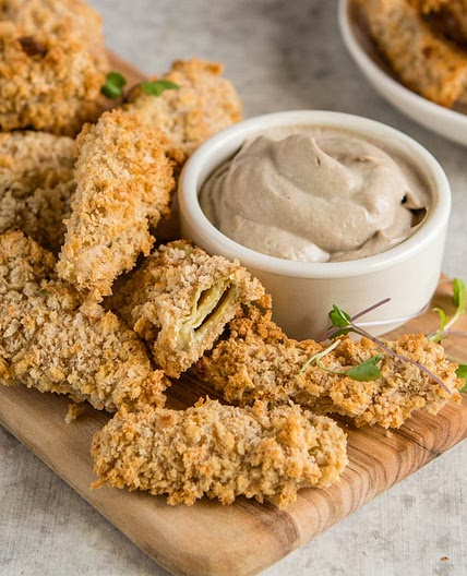 Crispy Baked Artichoke Fries (Vegan + Fat Free)