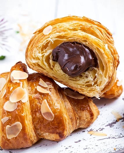 Easy Almond Paste and Chocolate Croissants