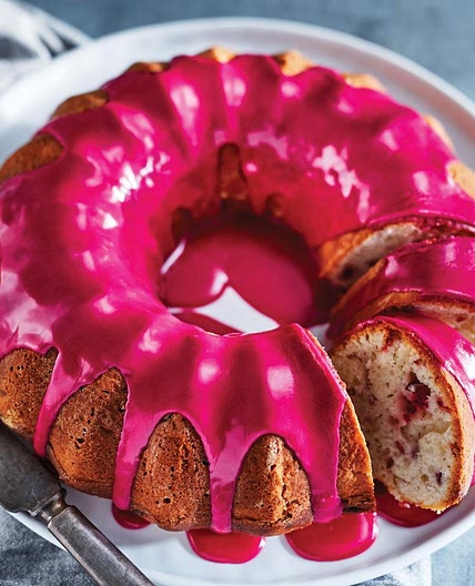 Gâteau Bundt canneberges-betteraves