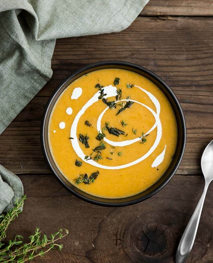 Celeriac Soup with Thyme
