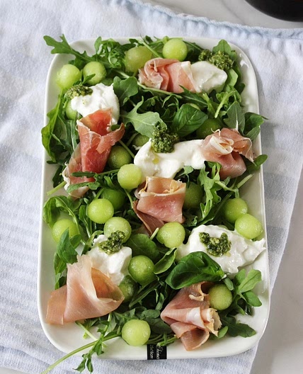 Melon Salad with Prosciutto