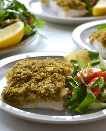 Pesto Crusted Fish Fillet
