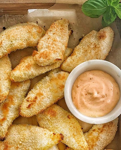 Coconut-Crusted Chicken w/Bang Bang Sauce