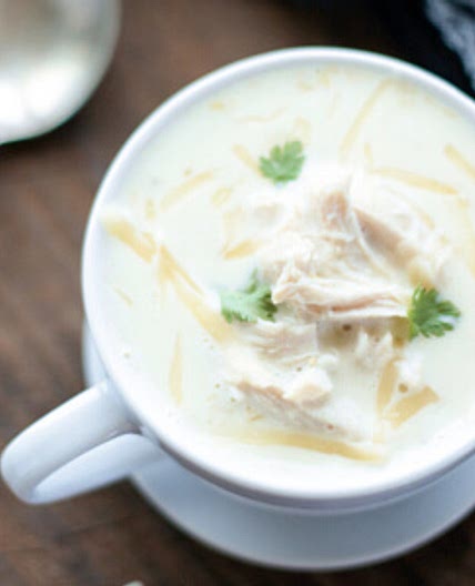 Easy Green Chicken Enchilada Soup - Low Carb & Keto