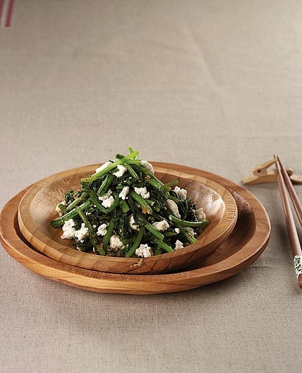 쑥갓 두부무침 만드는 법