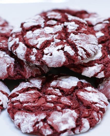 Red Velvet Cake Mix Crinkles