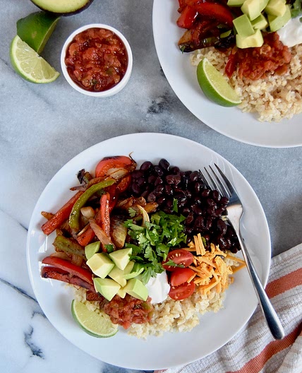 Fajita Veggie Burrito Bowls