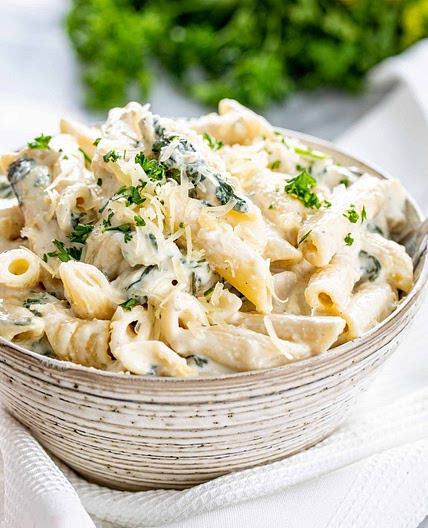 Spinach Artichoke Pasta