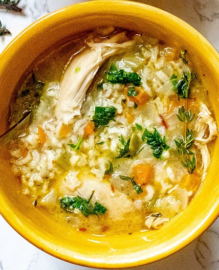 Instant Pot Chicken and Rice Soup